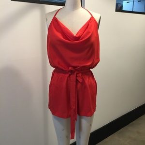 Bebe Cowl Halter Romper